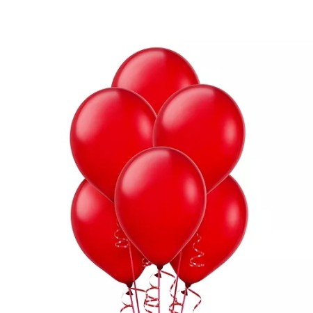 6 Red Balloons set